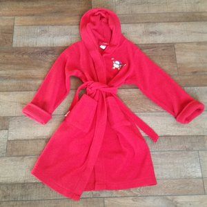Kids Hooded Fleece Robe with Pockets 7/8
